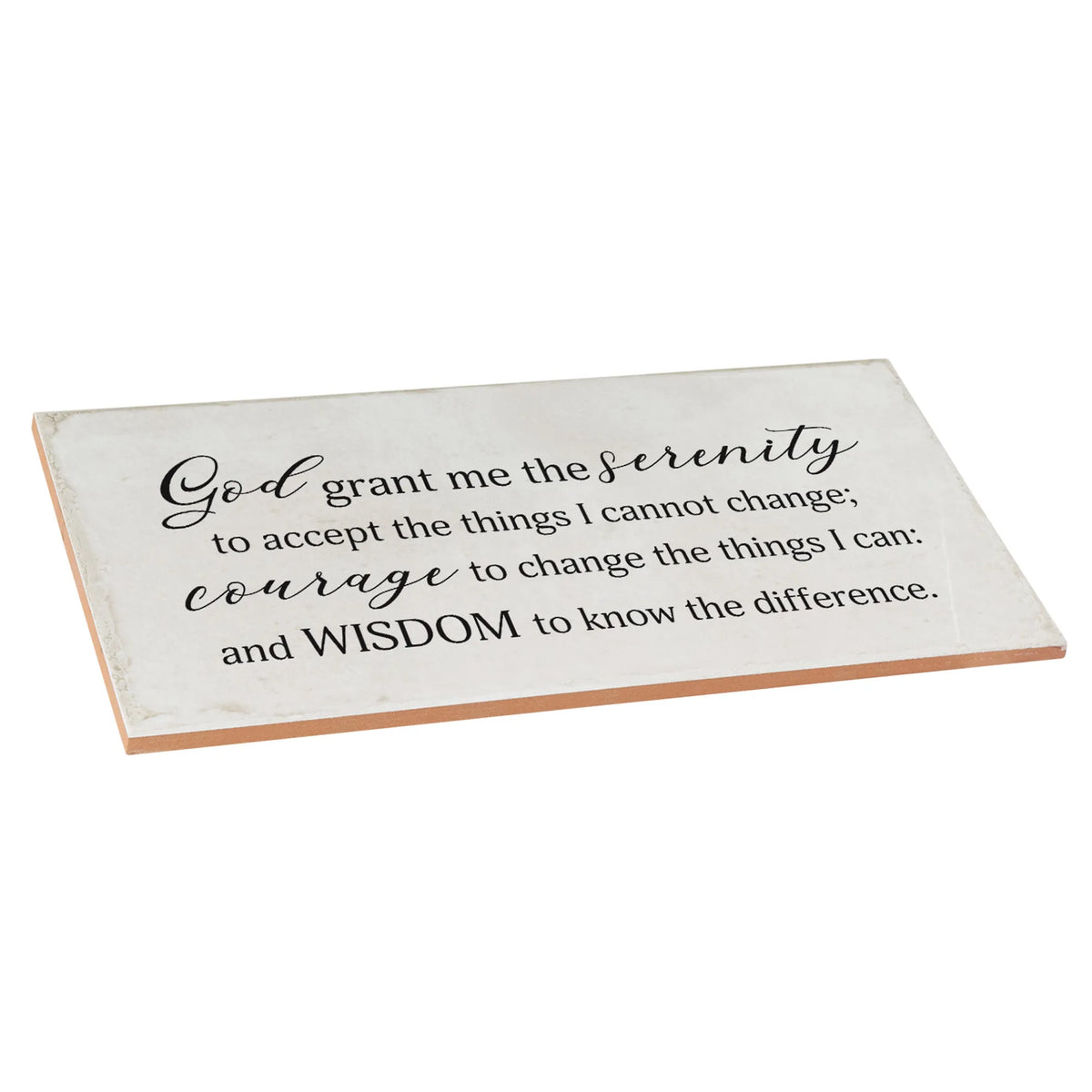 Wall Tile Serenity Prayer White