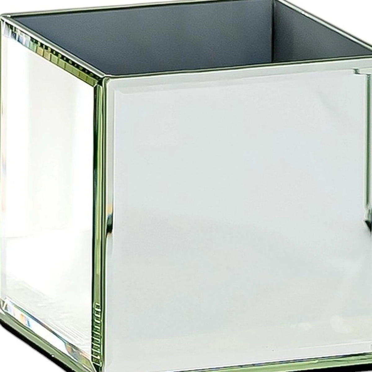 Set of Six MirroGlass Square Table Vases