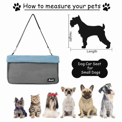 JESPET & GOOPAWS Dog Booster Seats for Cars, Portable Dog Car Seat Travel Carrier with Seat Belt