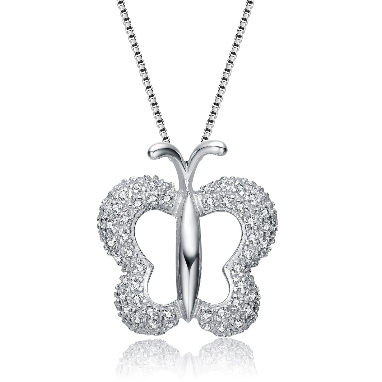 Collette Z Sterling Silver Beautiful Silver Butterfly Pendant