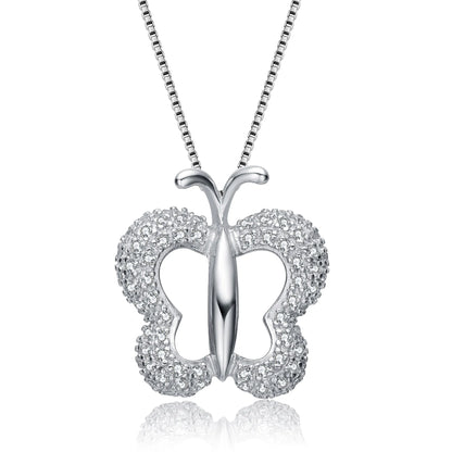 Collette Z Sterling Silver Beautiful Silver Butterfly Pendant