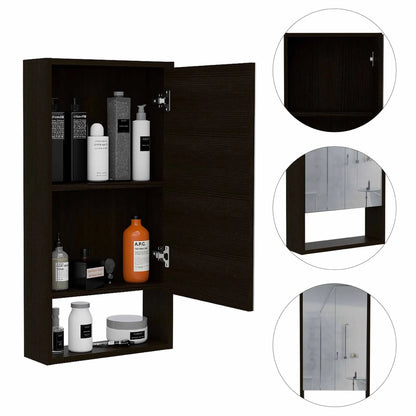 Mariana Medicine Cabinet, One External Shelf, Single Mirror Door