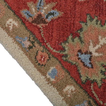 Rugsotic Carpets Hand Tufted Wool Octagon Area Rug Oriental