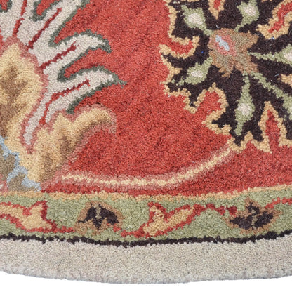 Rugsotic Carpets Hand Tufted Wool Round Area Rug Oriental