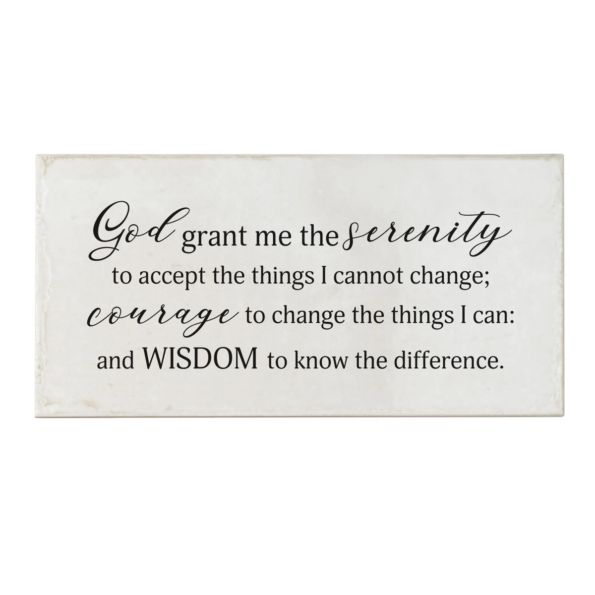 Wall Tile Serenity Prayer White