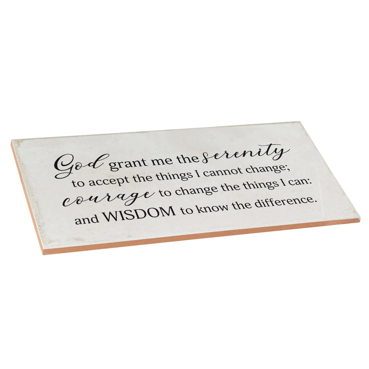 Wall Tile Serenity Prayer White