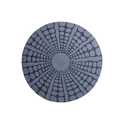 28" X 28" Gray Sandstone Round Wall Decor