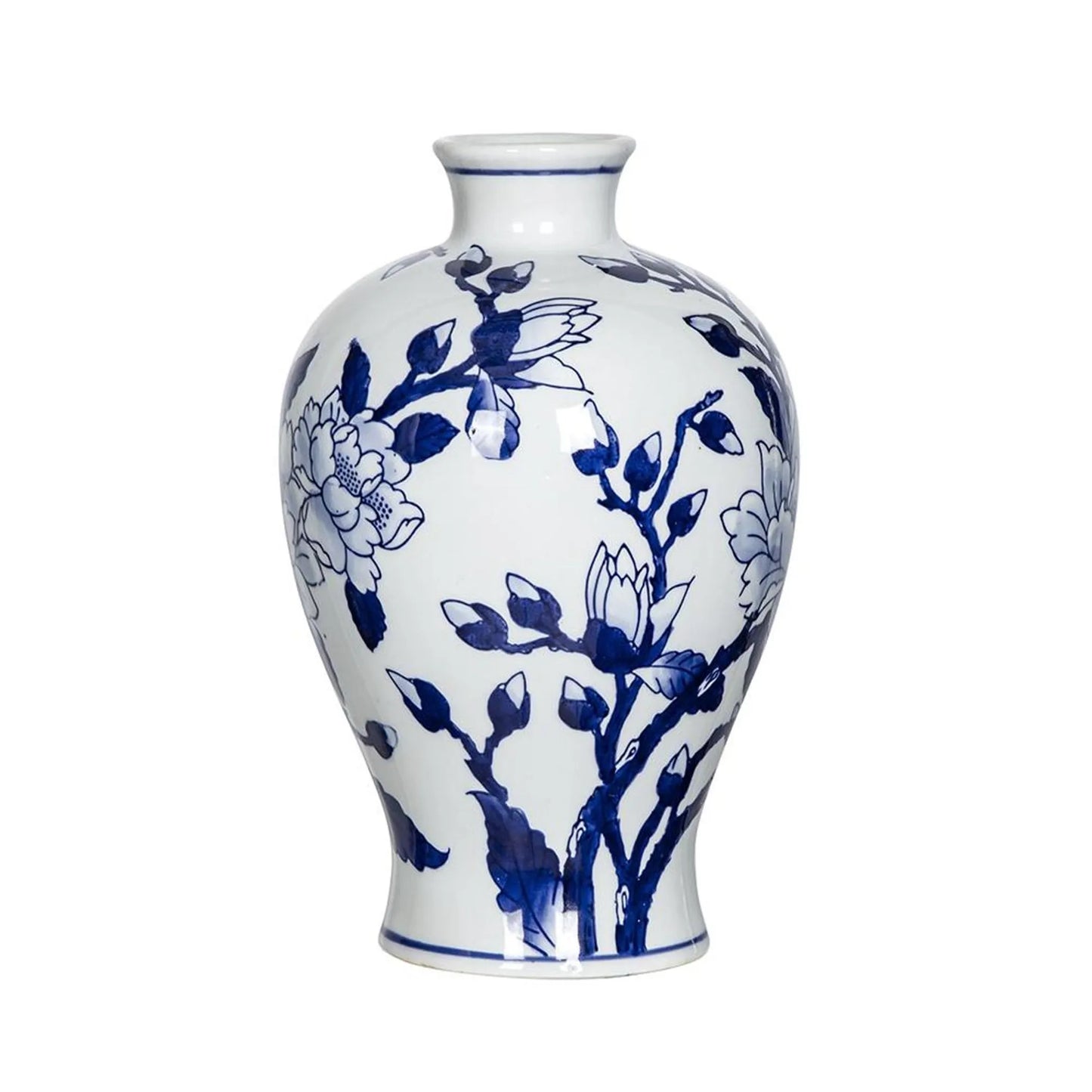 Floral Round Porcelain Table Vase