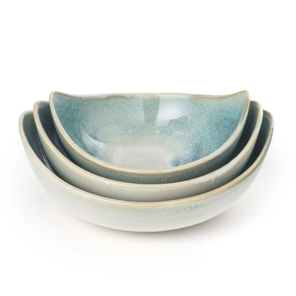 Set of Three Ceramic Decorative Bowl