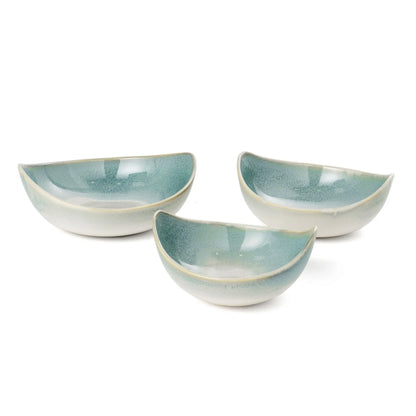 Set of Three Ceramic Decorative Bowl