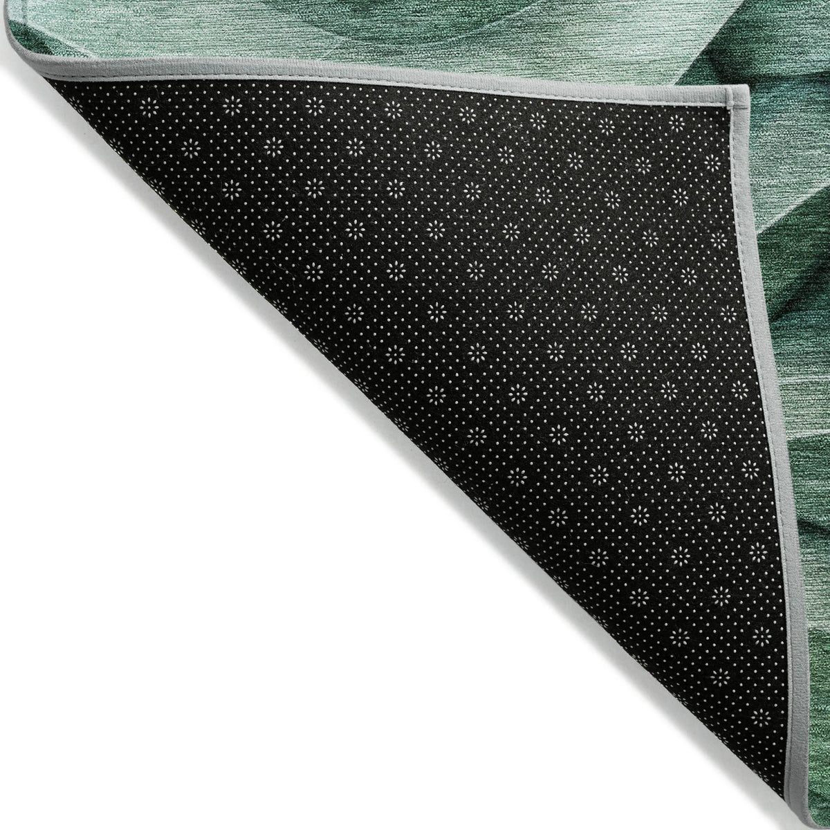 10' X 14' Teal Blue Abstract Washable Indoor Outdoor Area Rug