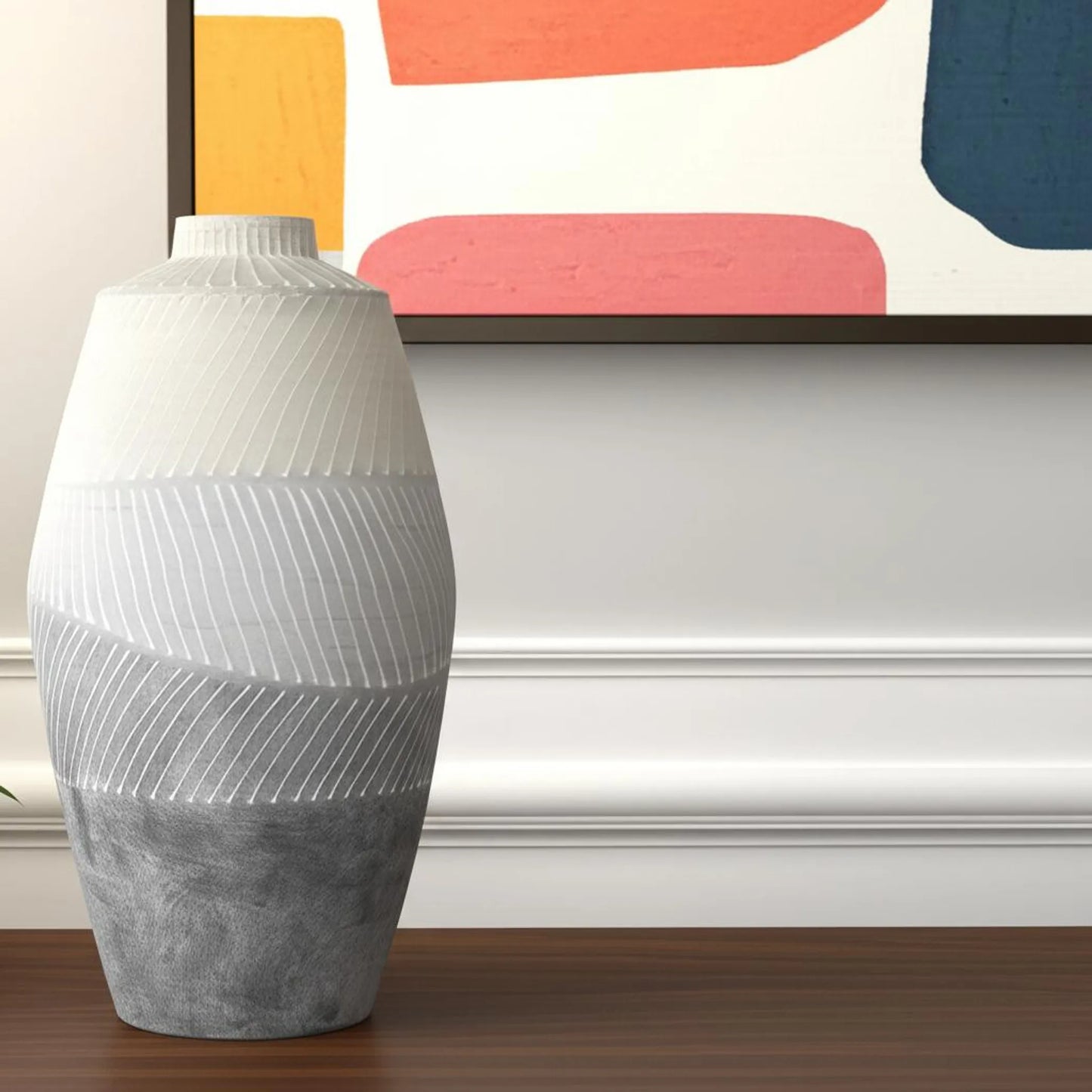 Geometric Ceramic Table Vase