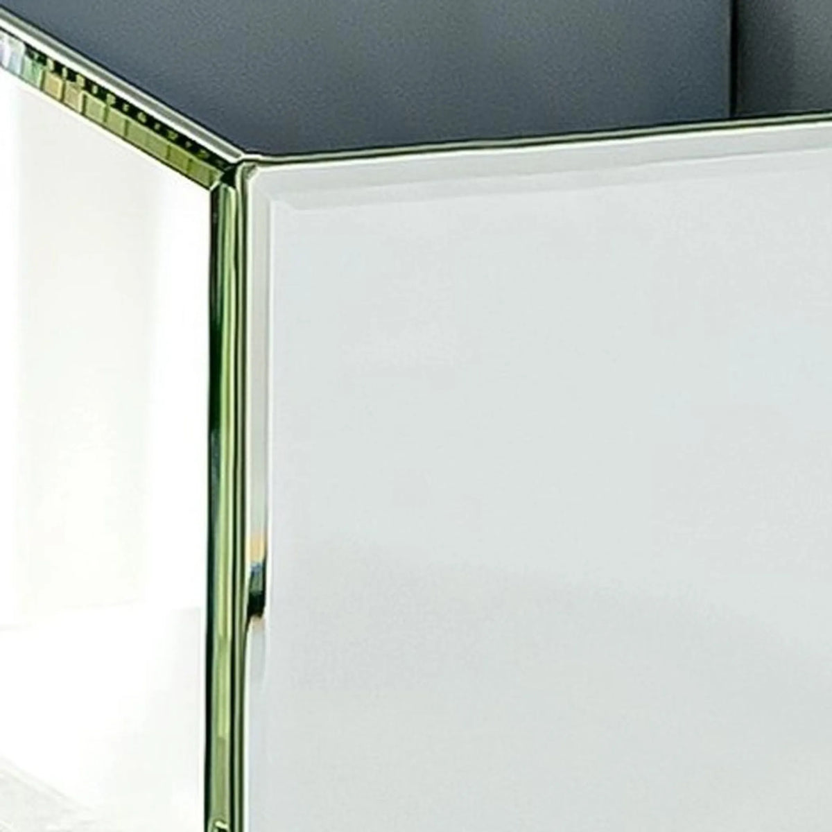 Set of Six MirroGlass Square Table Vases