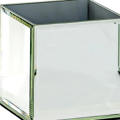 Set of Six MirroGlass Square Table Vases
