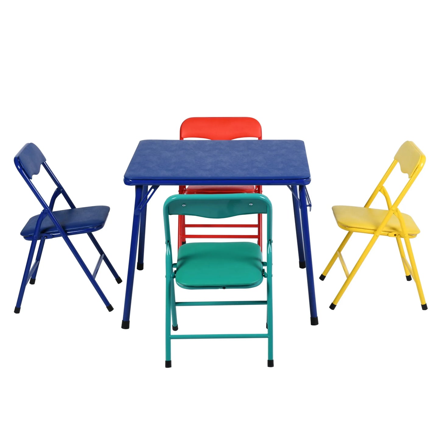 PVC Veneer Steel Square Furniture Set
