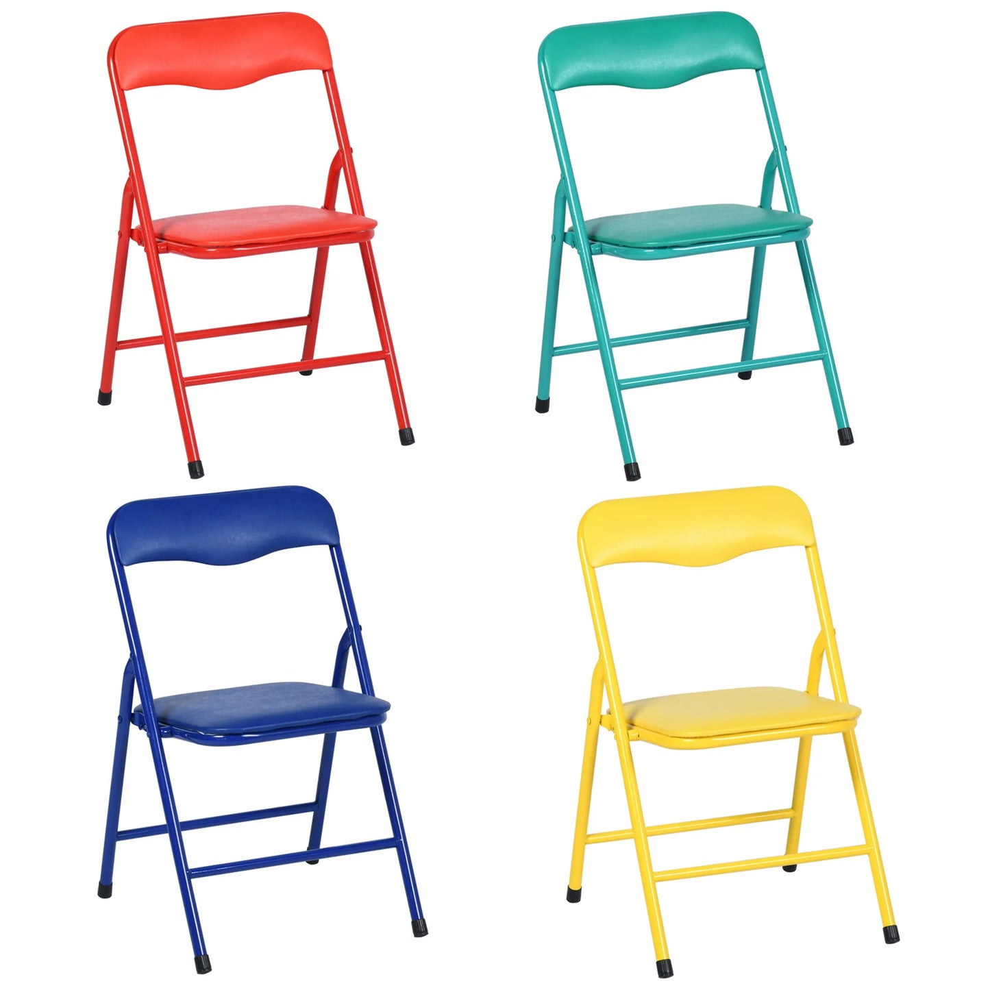 PVC Veneer Steel Square Furniture Set