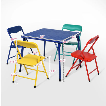 PVC Veneer Steel Square Furniture Set