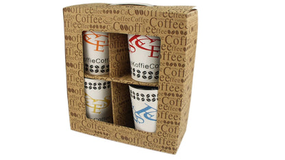 MARCLLE 4PC 17OZ MUG SET IN DISPLAY BOX IN 5-PLY SHIPPING BOX