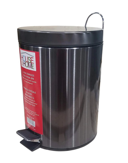 House 2 Home 5 L Stainless Steel Pedal Waste Bin